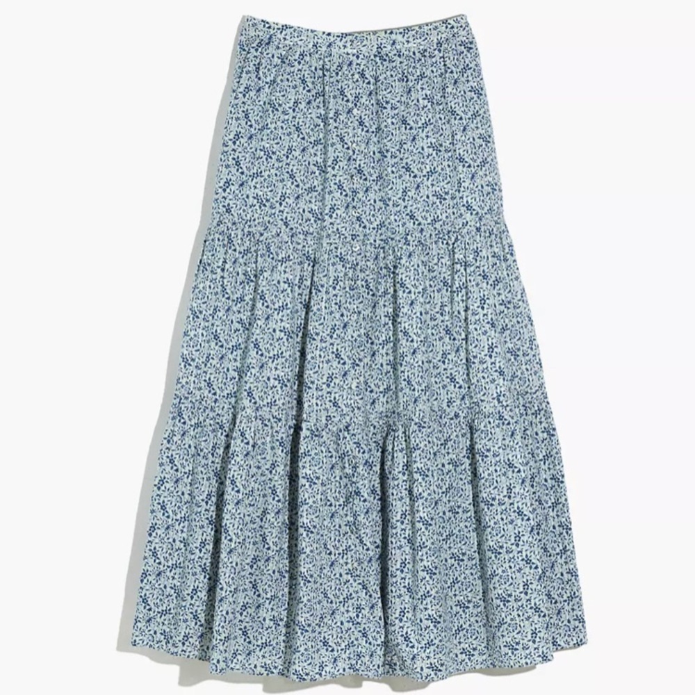 NWT Madewell Tiered Maxi Skirt in Florentine Floral
